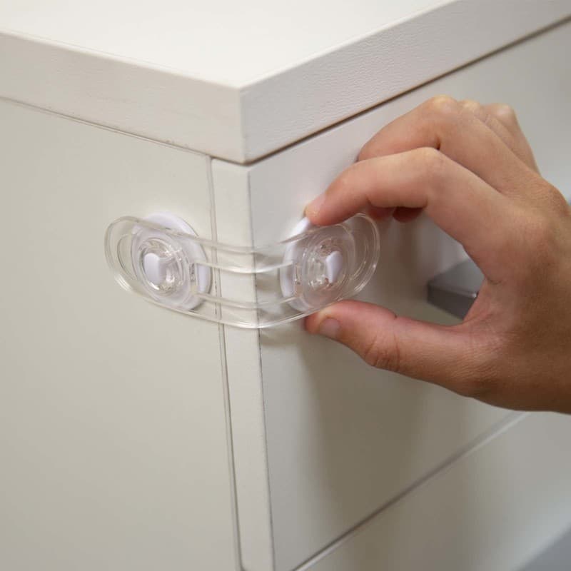 trava gaveta dobrável de silicone para portas armários proteção criança
