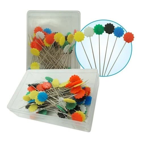 Alfinete Cabeça De Flor Para Patchwork 50 Un