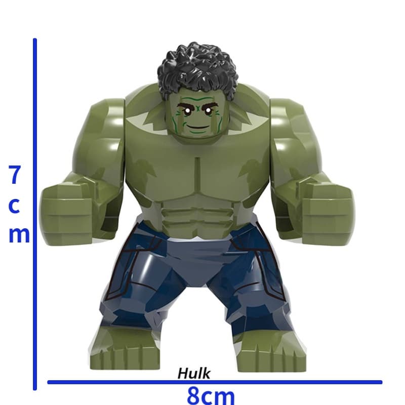 Bruce Banner Homem Verde Super-Heróis Blocos De Construção De Tamanho Grande Brinquedos Presente Para Crianças