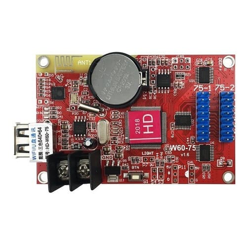 Placa Controladora Para Painel Led Rgb Hd-w60-75 2x Hub75 Com Wi-fi  K2733