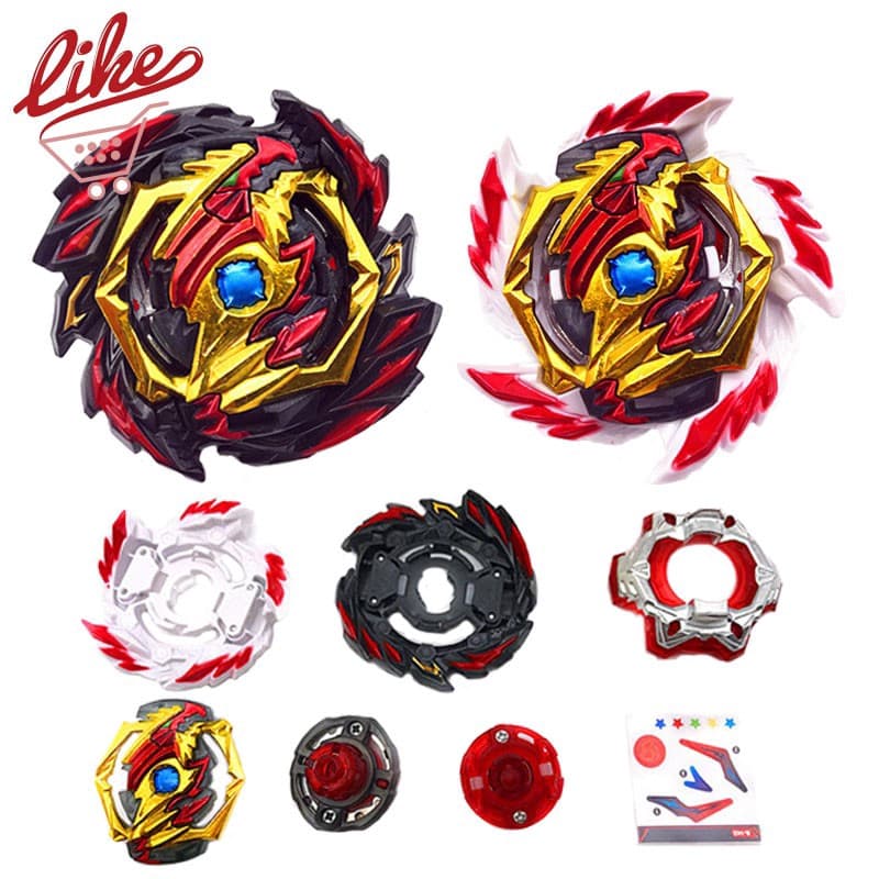 Flame B-145 Dx Starter Benome Diaibolos.Vn.Bl Beyblade Burst Set, Gyro Apenas Com 2 Camadas