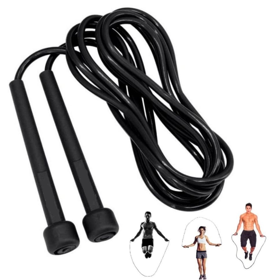 Corda De Pular Jump Rope 2,4 Metros Treino Exercícios De Pvc!!!  Só temos na cor verde fluorescente.