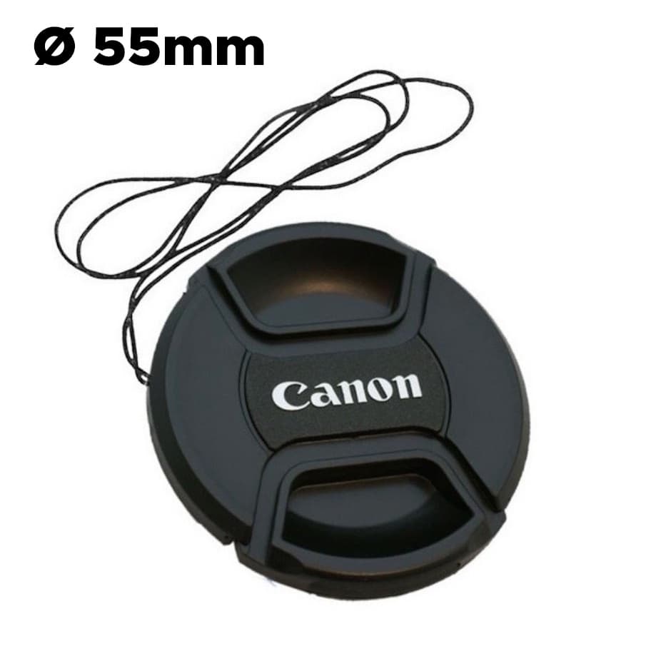 Tampa Tampinha Frontal Lente Canon Ø 55mm compátivel Canon DSLR EF EF-s