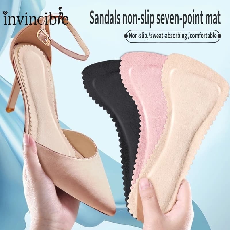 2 Pçs Palmilhas De Massagem Antiderrapantes De Salto Alto/Sandália Com Sola Flexível E De Absorção De Impacto