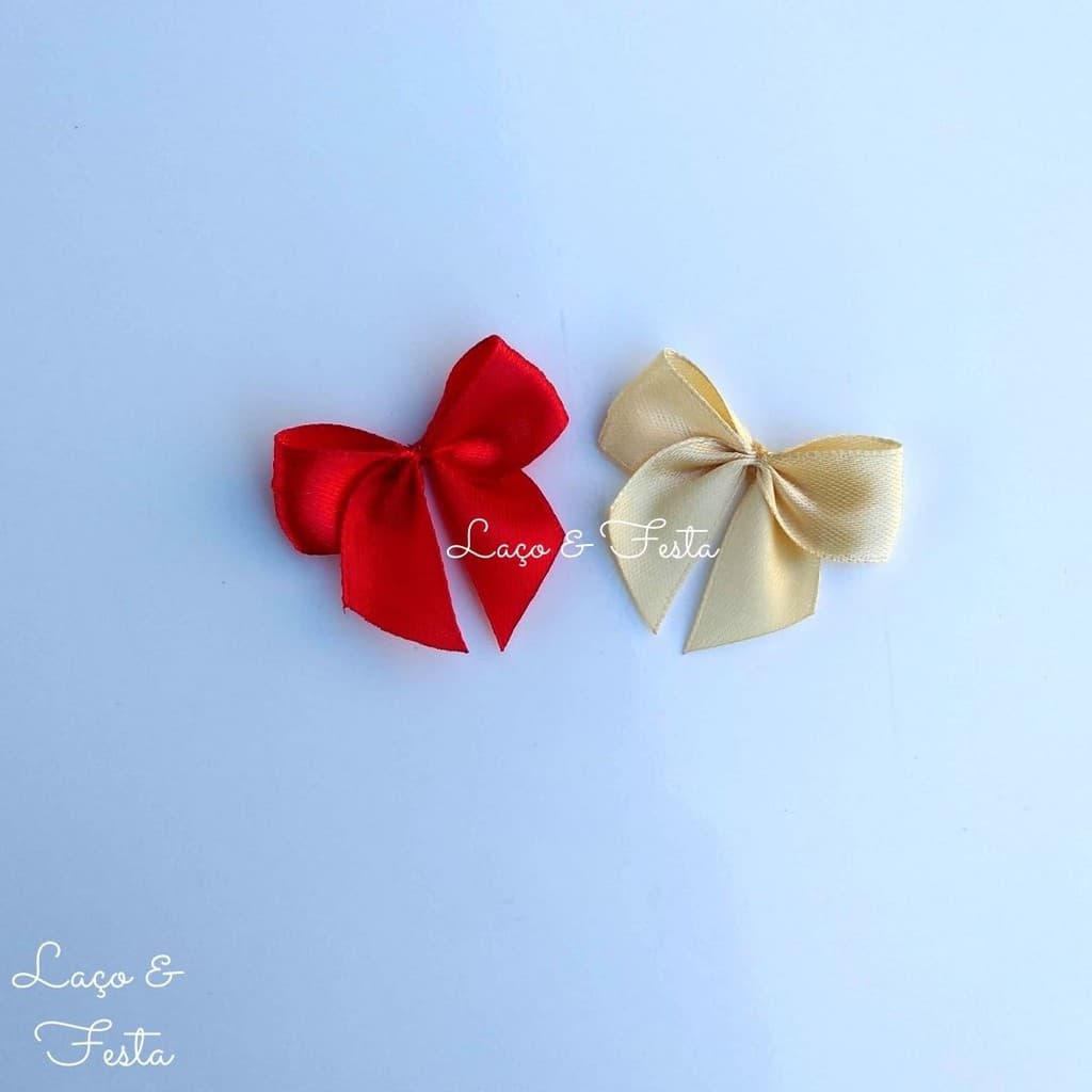 Laço/lacinho De Cetim N°3 4,5 X 4 /100 Unids Lembrancinhas