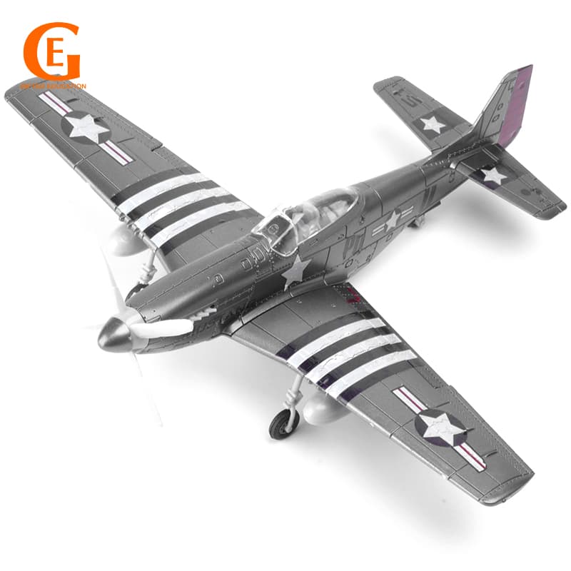 1/48 Mustang P-51 Fighter Modelo 4D Montagem Modelos De Avião Militar Brinquedo