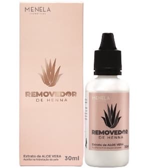 Removedor De Henna Menela Com Extrato de Aloe Vera 30 ml - Remoção Rápida e Suave