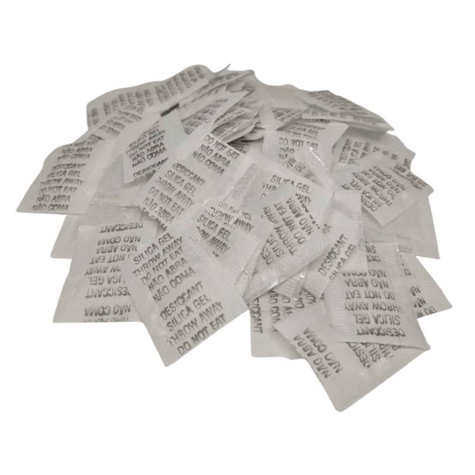 Sílica gel sachê 200 unidades de 1g cada Antiumidade antimofo silica