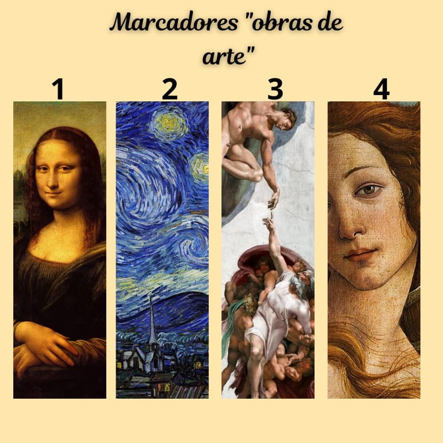 Marcador de página Obras de arte plastificado com ou sem tassel