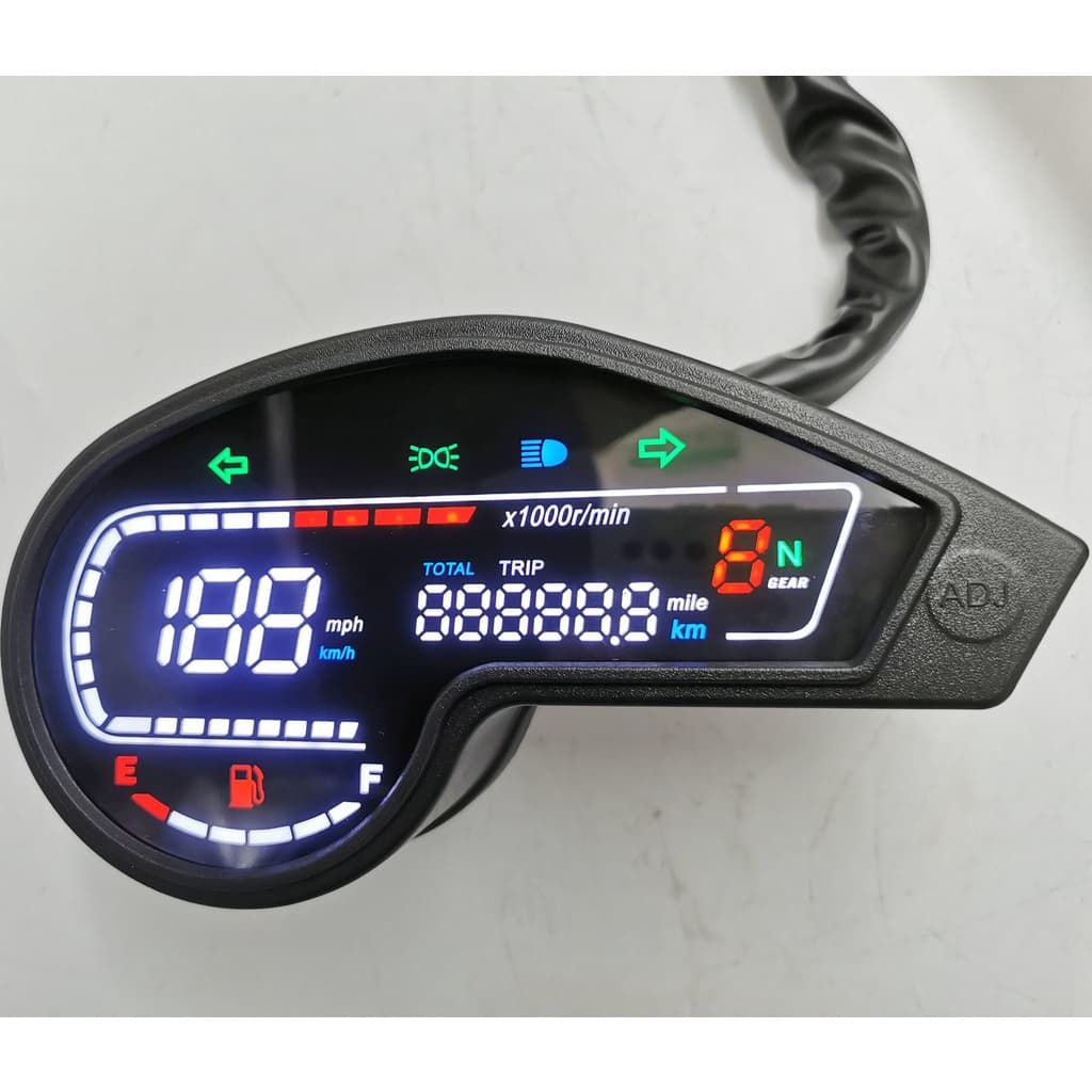 NXR150 bros 2003-2014 xtz125 Medidor Digital LCD Odômetro Velocímetro Tacômetro