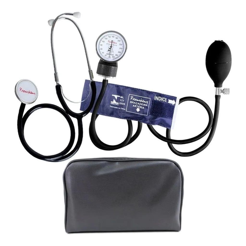 Aparelho De Medir Pressão Esfigmomanômetro Infantil + Estetoscópio Premium