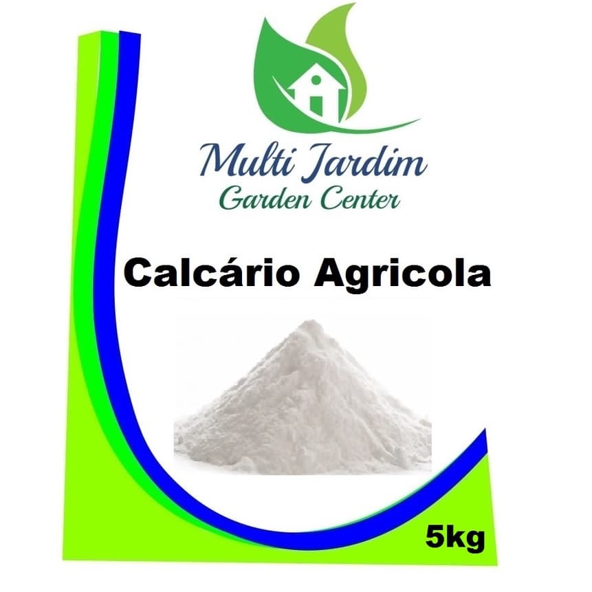 5kg Calcário Agrícola Dolomitico Calfétil Corretor De Solo Adubo Fertilizante Calcario