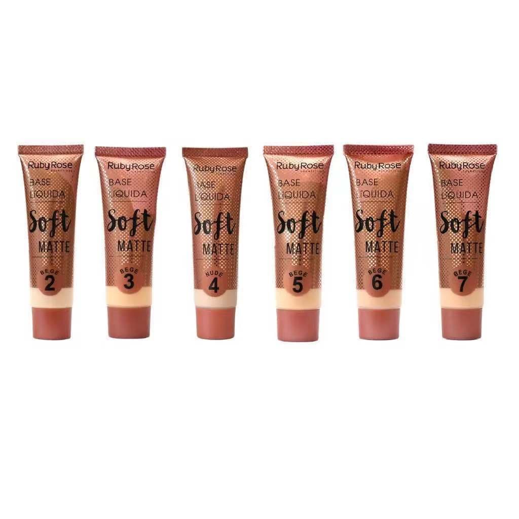 Base Líquida Soft Matte Bege Ruby Rose Hb-8050