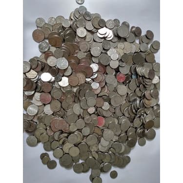 Pacote Com 50 Moedas Nacionais Sortidas Antigas De Aço Desde 1967