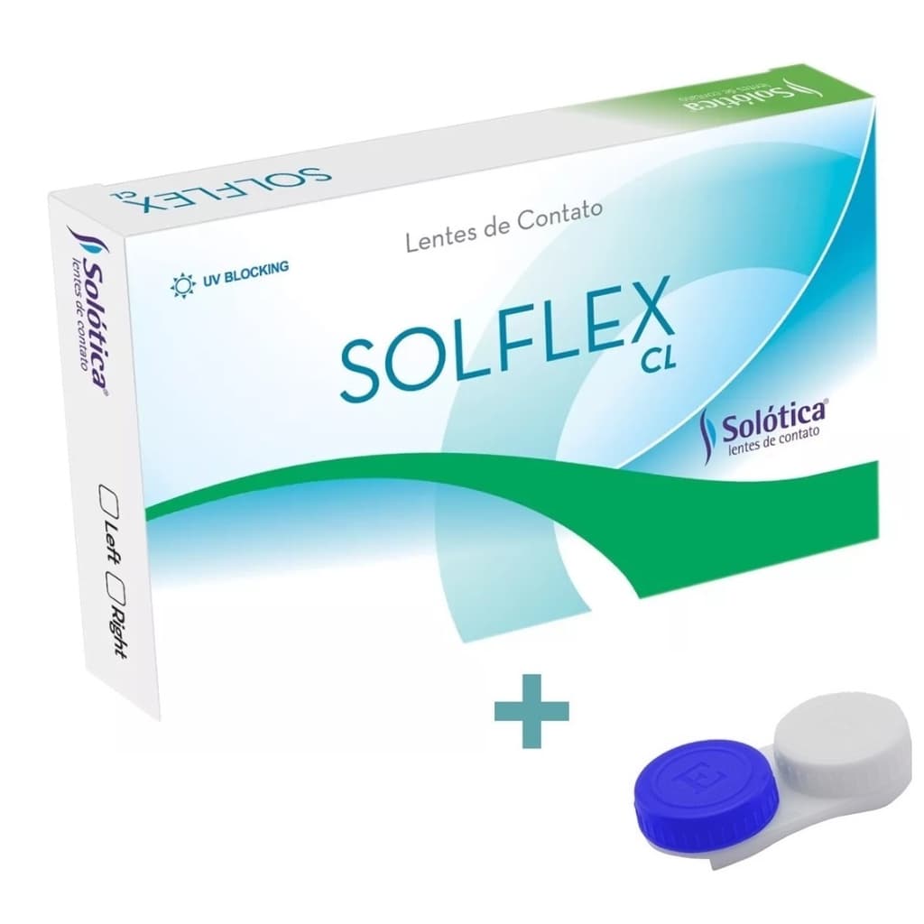 Lentes de Contato Solflex CL Incolor + Estojo / Solotica