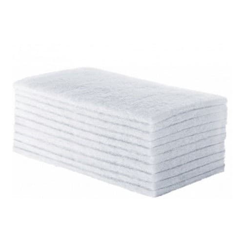 Fibra De Limpeza Leve - Branca -  Kit 10 Unidades