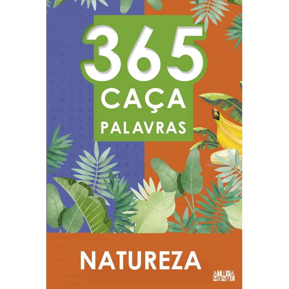 Livro - 365 caça palavras - Natureza - Capa comum - Ativamente