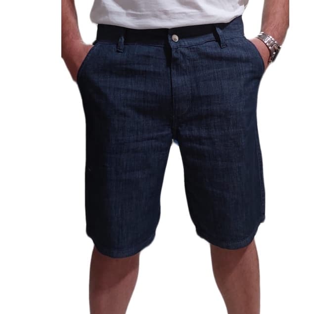 bermuda jeans masculina plus size