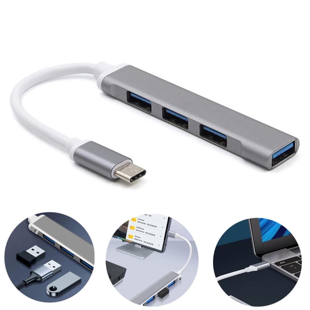 Hub USB Type C para Macbook 3.0 High Speed Adaptador Celular Jogo Teclado Mouse