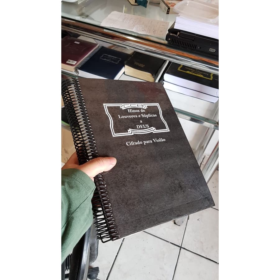 Hinario 5 - Cifrado Para Violão Tamanho Grande A4 -ccb - CAPA LUXO