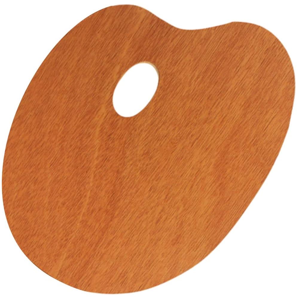 Paleta de Pintura Trident Oval em Madeira Envernizada 12412