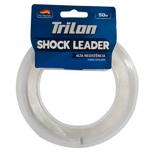 Linha De Pesca Trilon Shock Leader 50m Invisível Na Água