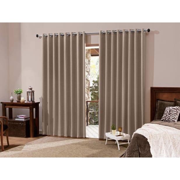 Cortina Roma com Ilhós - 3,00 x 2,20 - Avelã