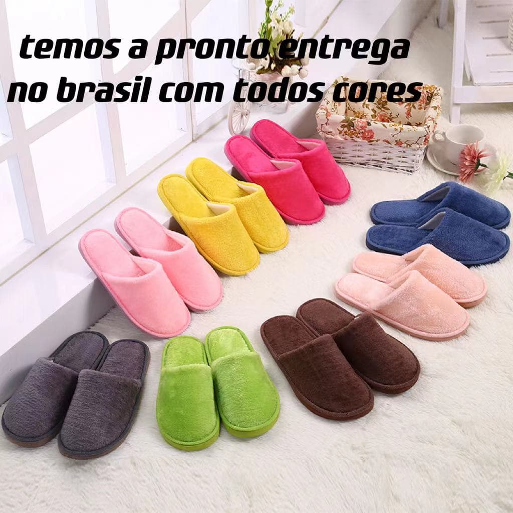NOVO MODELO V007 Pantufa Chinelo  Adulto Feminino Masculino  Chinelo para Quarto Feminino Plush Slim