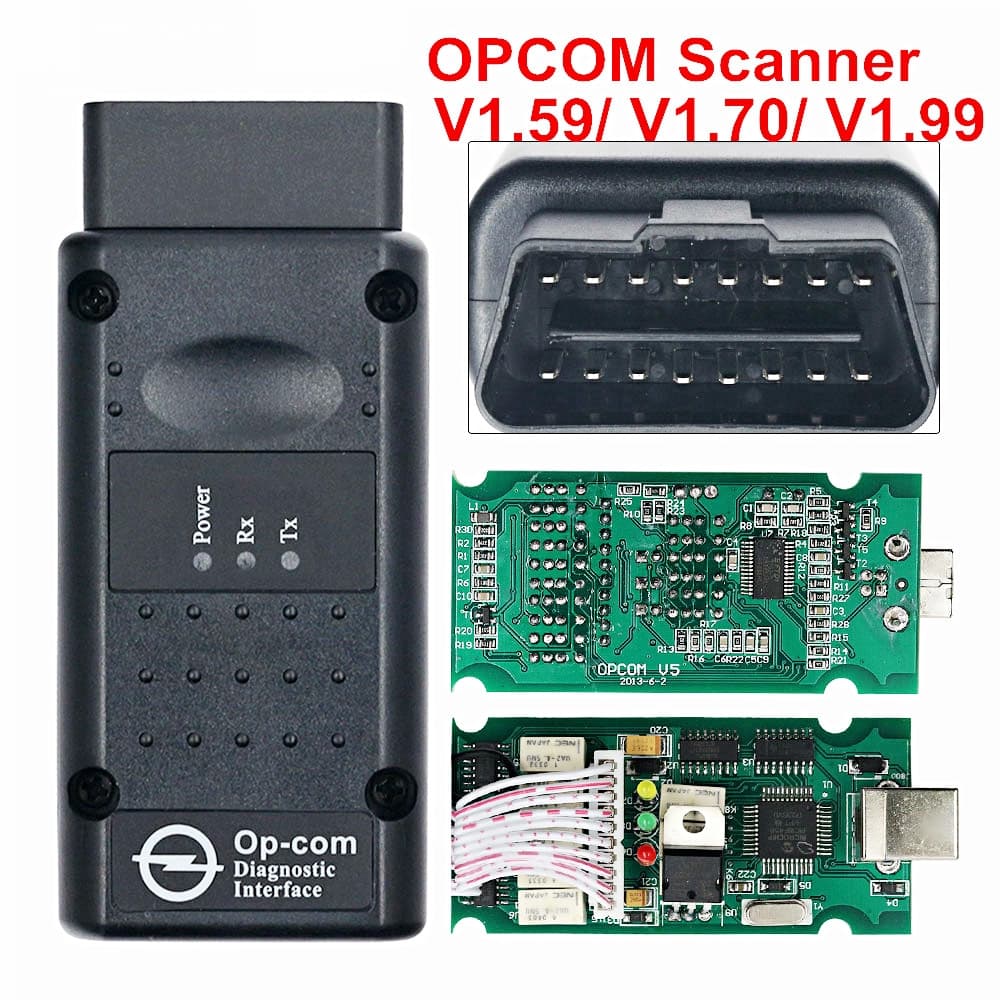 Recém OP COM 2018 Para Opel Diagnostic Scanner-V1.59 V1.70 V1.99 Interface De Diagnóstico OBDII Carros OPCOM CAN BUS