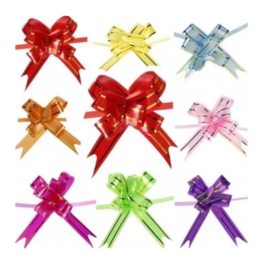 Kit com 100 unidades Laço Fácil Mágico Prontos 12mm| 18mm | 30mm