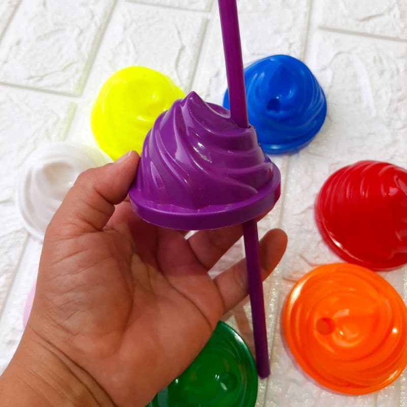 10 Tampas Chantilly 6,5cm Acrílico Para Personalizar