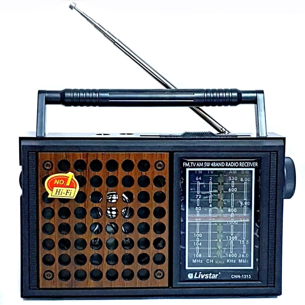 Rádio Livstar Retro - Cnn 1313 Entrada - Am/fm/tv/sw Bivolt Chaveado 110V/220V