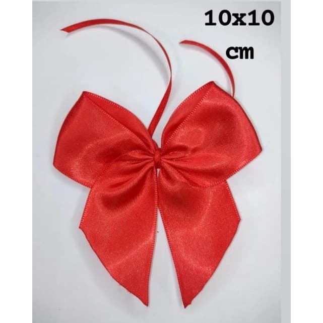 Laço Grande 10x10cm com 6 unidades - 38mm Para personalizados e lembrancinhas