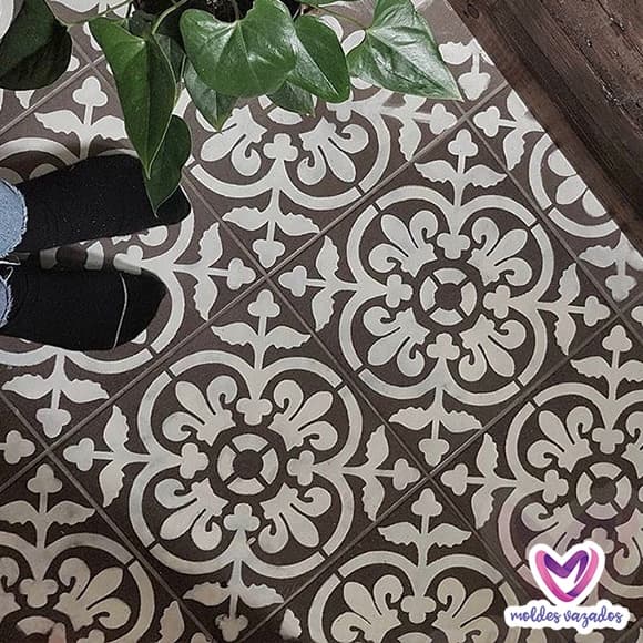 Stencil Para Pintura e Textura - Parede e Pisos N48