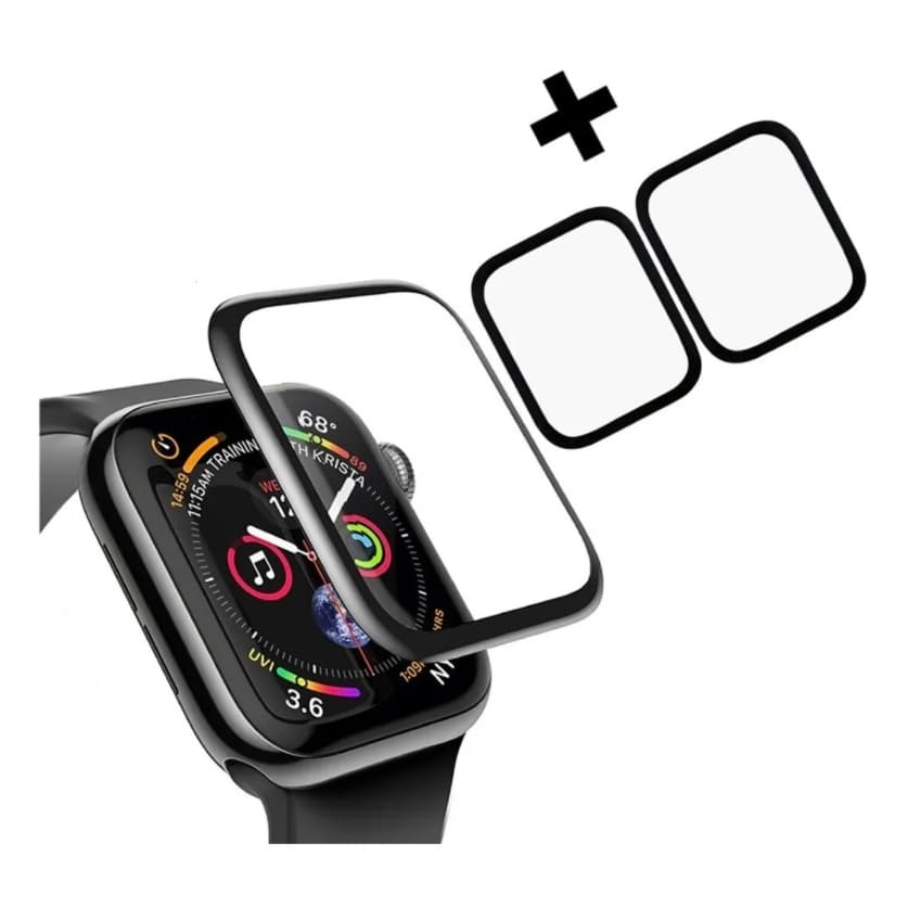 Kit 3 Pelicula Filme protetor Gel 3D Compatível Apple Watch 38mm 40mm 42mm 44mm