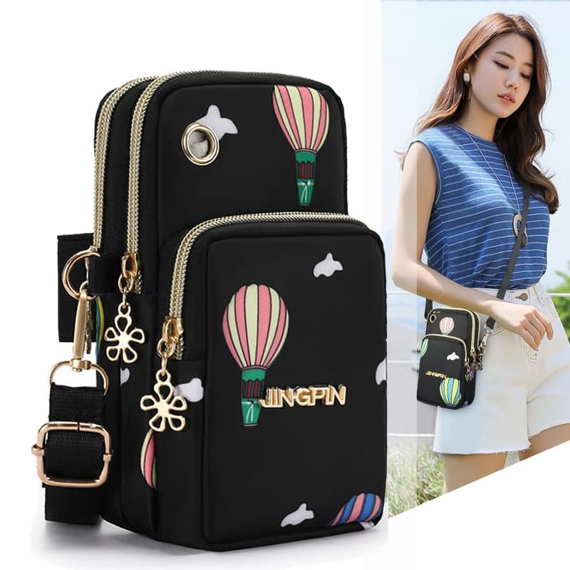 Bolsa Para Celular Feminina Ombro Diagonal Mini Pequena Vertical De Embreagem De Moedas