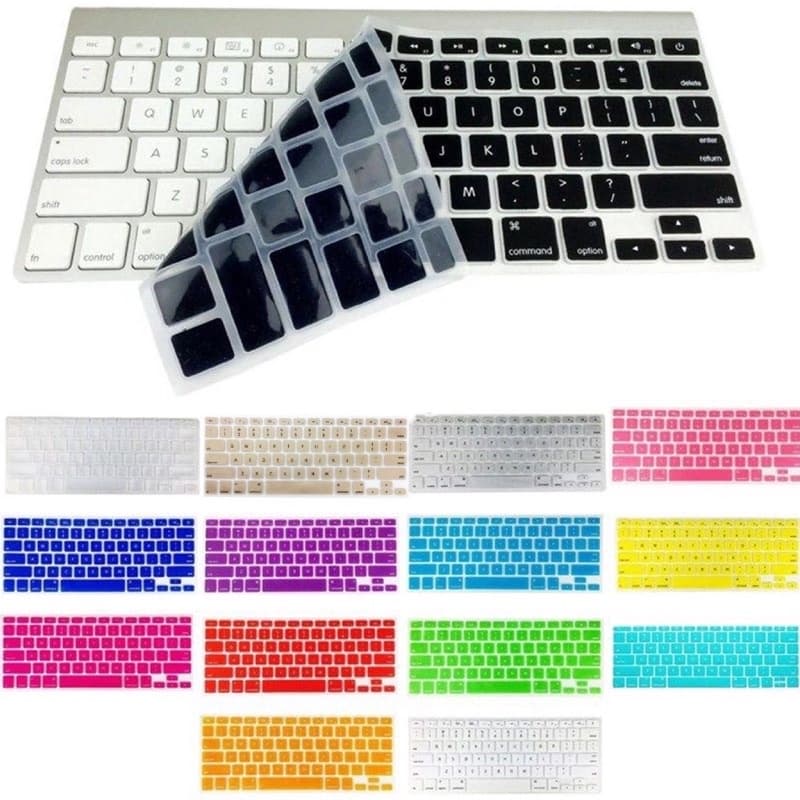 1 Capinha Película Silicone Protetora Teclado Apple MacBook Air Pro iMac Mac Mini
