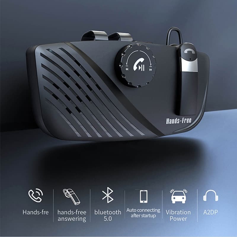 Kit De Áudio 2 Em 1 , Compatível Com Bluetooth 5.0 , Viva-Voz , Alto-Falante Sem Fio , Telefone , MP3 , Reprodutor De Mú