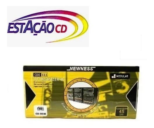 Porta Cd Modular Newness Capacidade Para 45 Cd?s