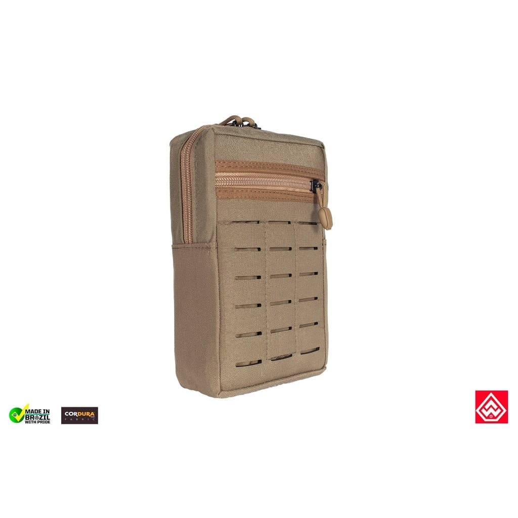 Bolso Molle Vertical 2 Zipers Laser Cut Warfare