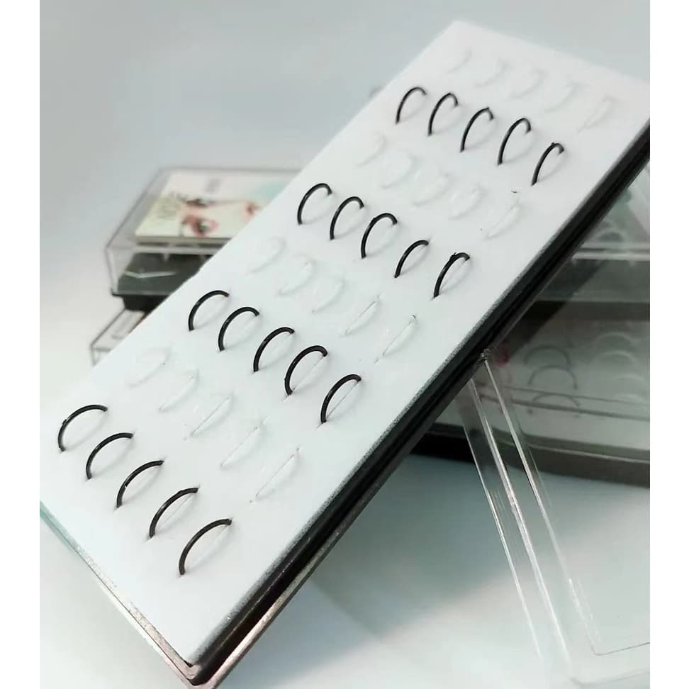 Piering Nariz Argola Preto Branco Silicone Webflex 40  Unidade