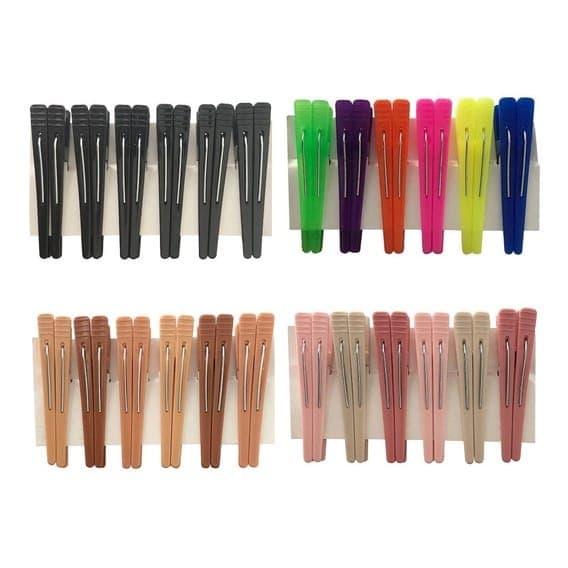 12 Presilhas Jacaré Bico De Pato Para Cabelo Prendedor