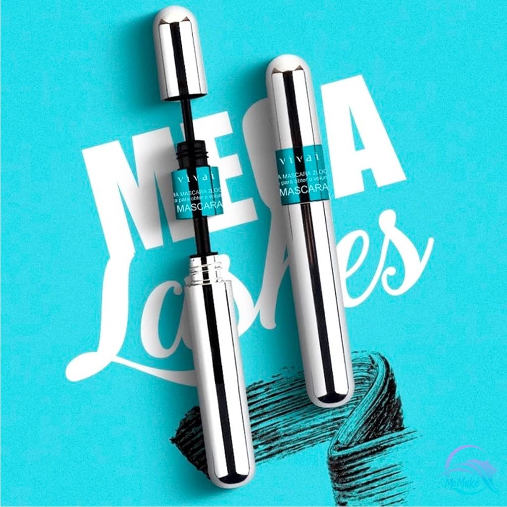 Rímel Vivai, Máscara Cílios Alongadora, Cílios Longos e Definidos para um Olhar Incrível e ideal