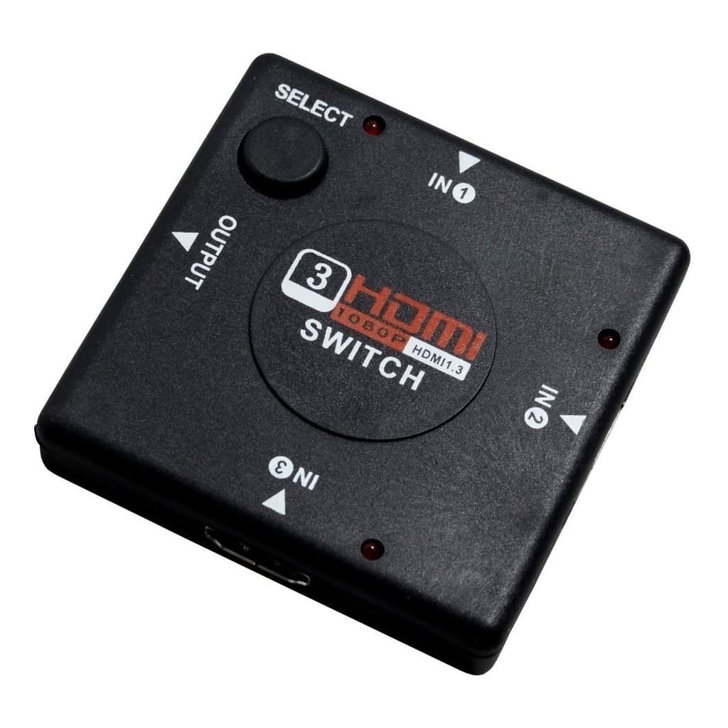 Adaptador Switch 3x1 Divisor 3 Portas Hdmi Para Tv Not Galax