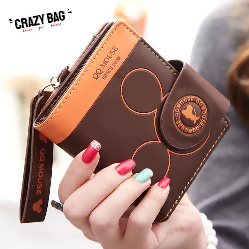 【Crazy Bag】Carteira Pequena Feminina Com Zíper Estampa