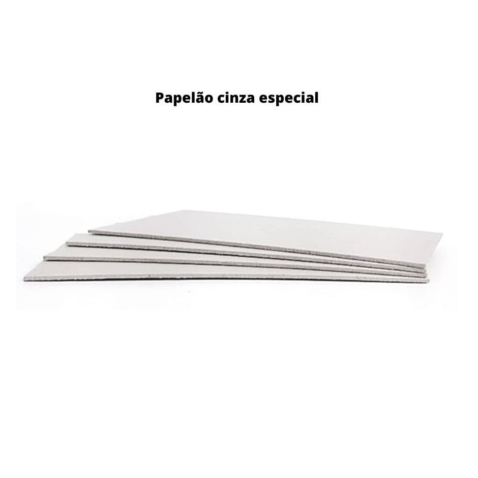 Papelão Cinza Para Cartonagem 40x50cm Esp. 1.9mm