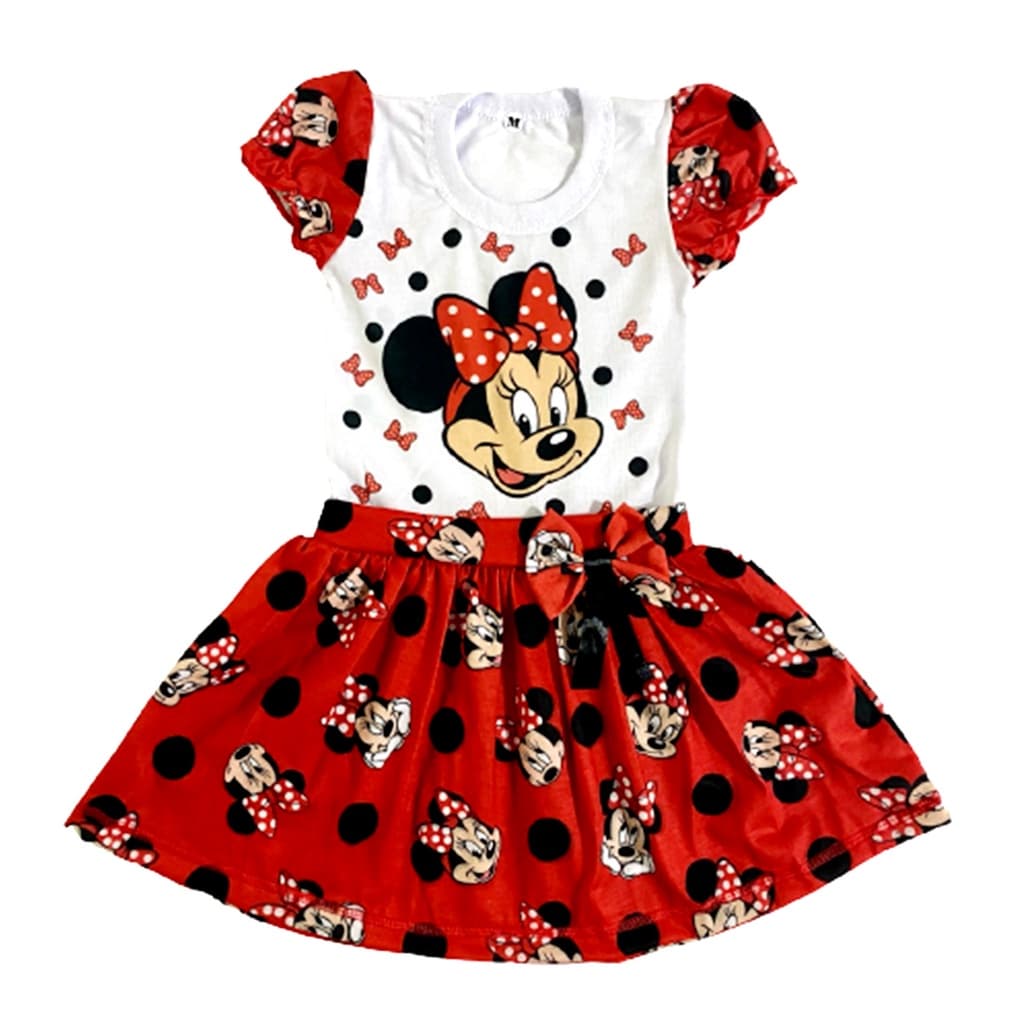 Vestido infantil temático festa e passeio oferta