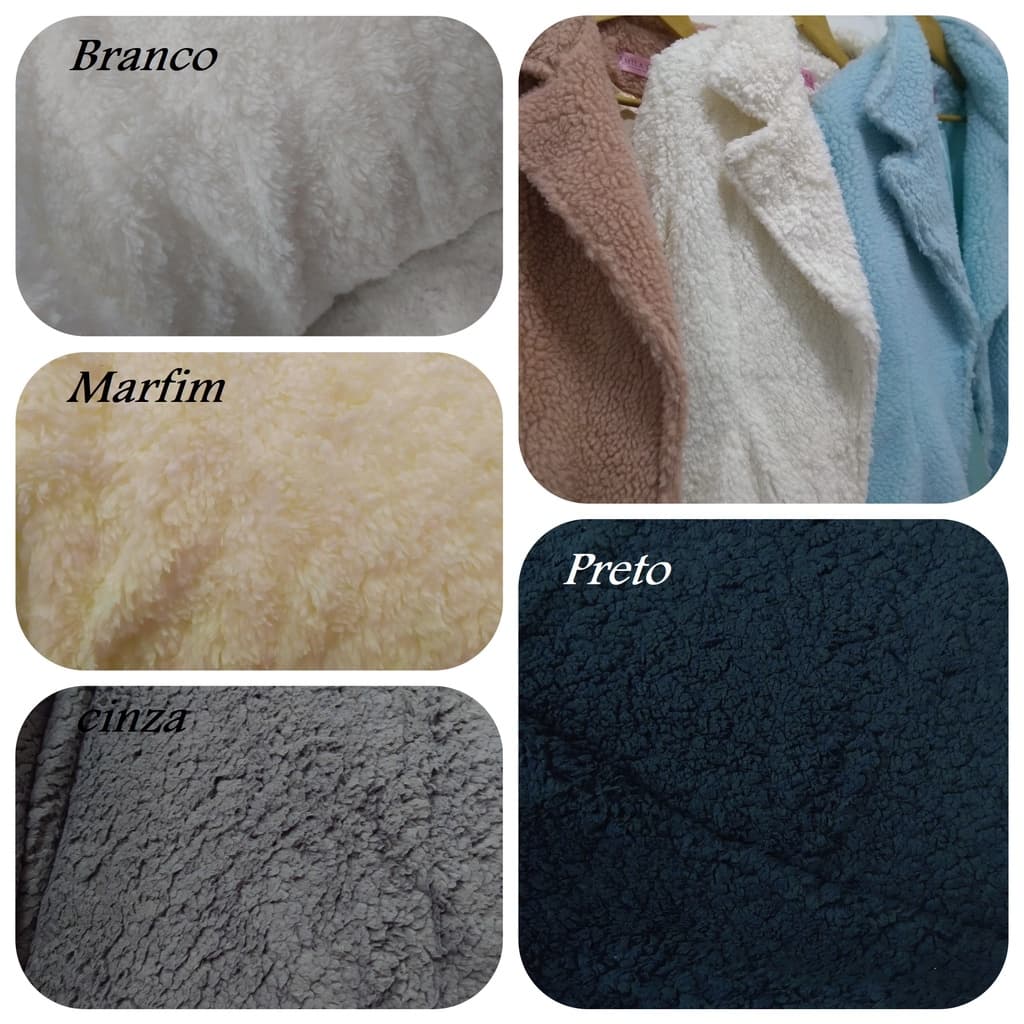 Tecido Alpaca Sherpa Carneirinho Teddy Carapinha Lã SM