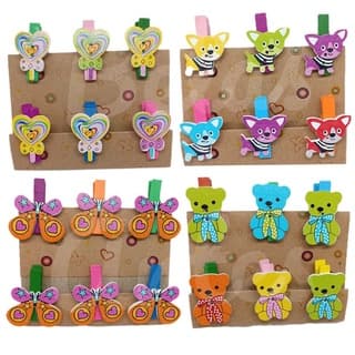 Mini Prendedor Decorado c/6 Unidades