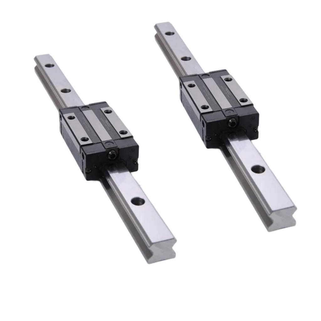 2 Guias Lineares 20mm X 530mm + 2 Patins Sem Aba